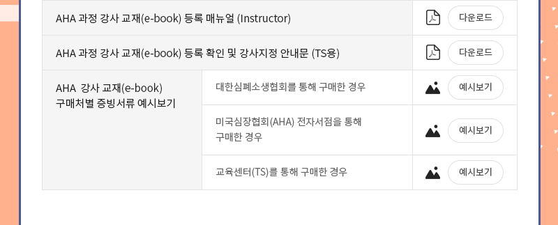 AHA Instructor 2025G 교재 구매 안내2