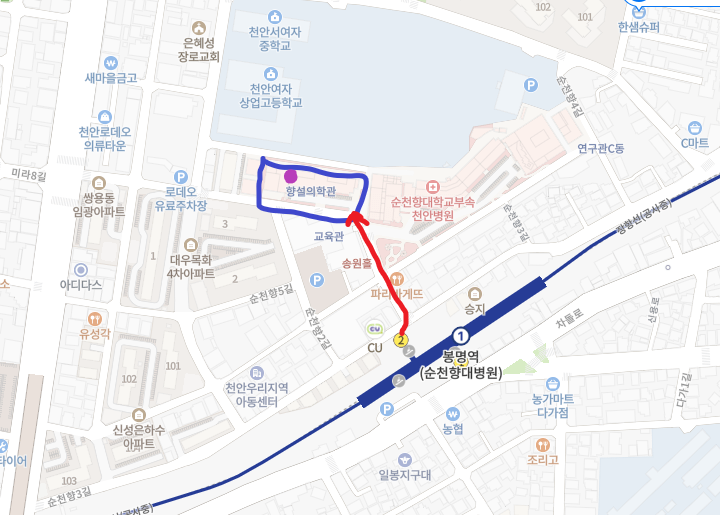 교육장 약도